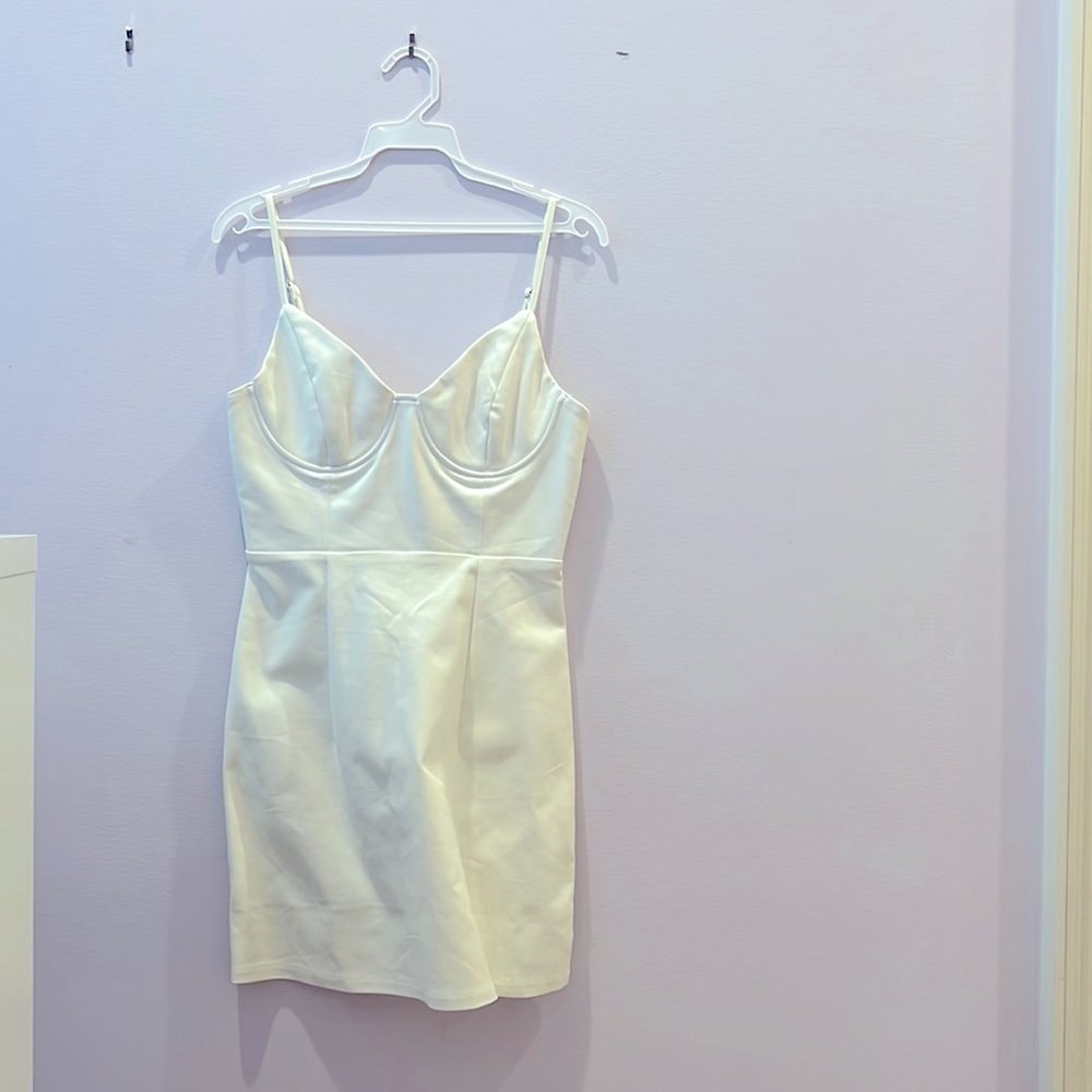 Princess Polly White Mini Novella Dress